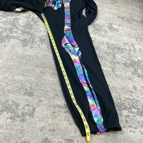 NWT Tipsy Elves Iridescent Skeleton Costume Onesie Jumpsuit Halloween Sz L - Picture 11 of 12